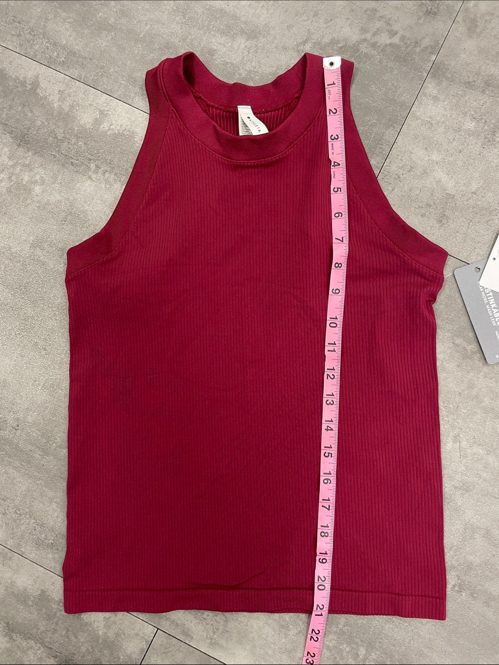 NWT medium Athleta renew racerback tank in coffeeberry - Picture 7 of 8